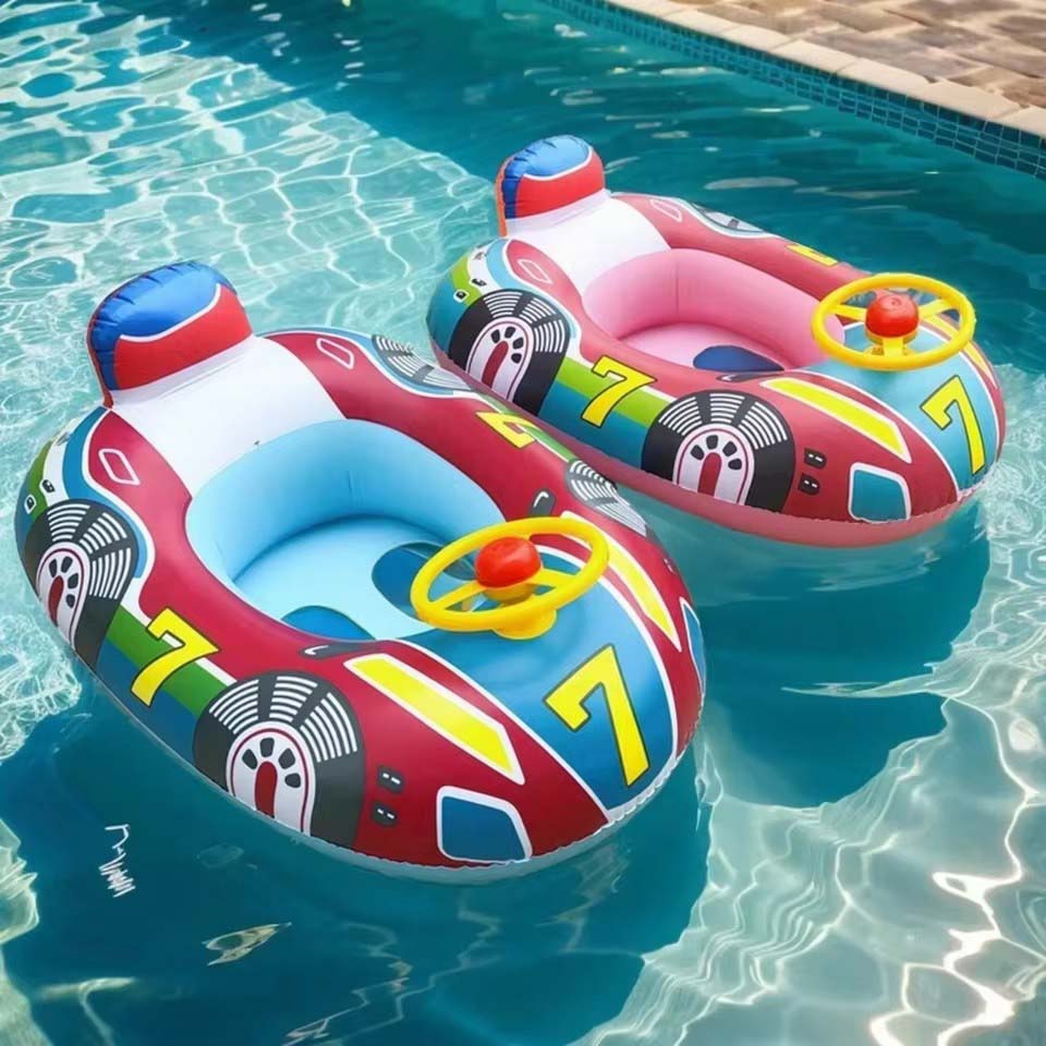 Baby Swimming Floater - عوامة سباحة للأطفال، تصميم سيارة لطيف،