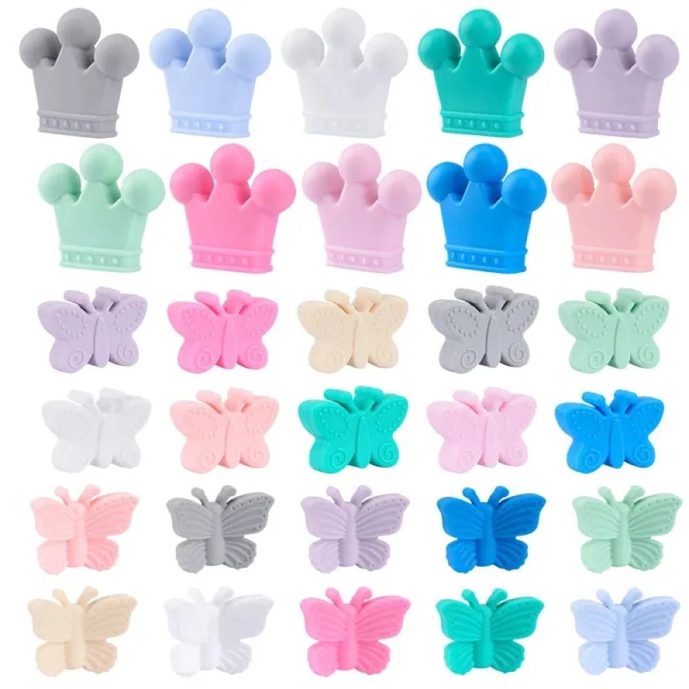 Baby Products Discount - حار بيع 10 قطعة/الوحدة سيليكون تاج