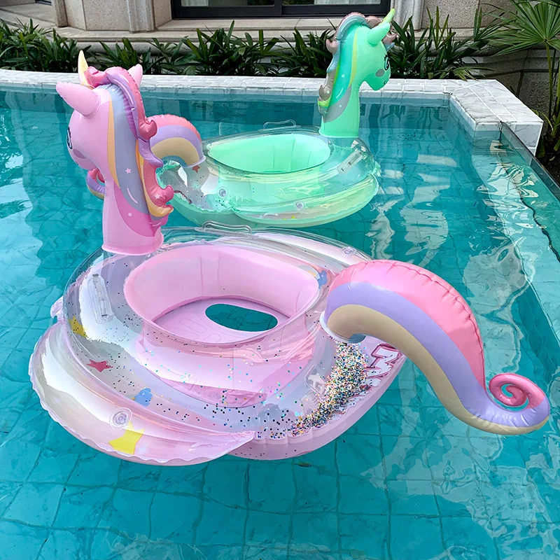 Baby Swimming Floater - حلقة سباحة يونيكورن قابلة للنفخ للأطفال