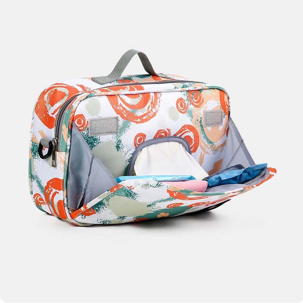 Diaper Bag Backpack - 2 حجم حقيبة تخزين الحفاضات الناعمة