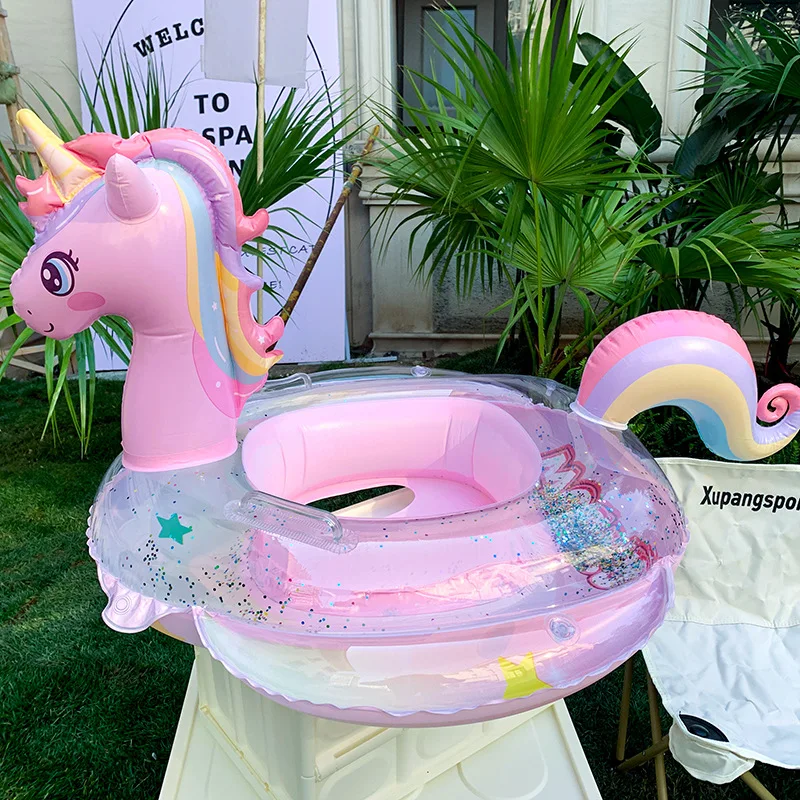 حلقة سباحة يونيكورن قابلة للنف - مراجعة Baby Swimming Floater وسعره