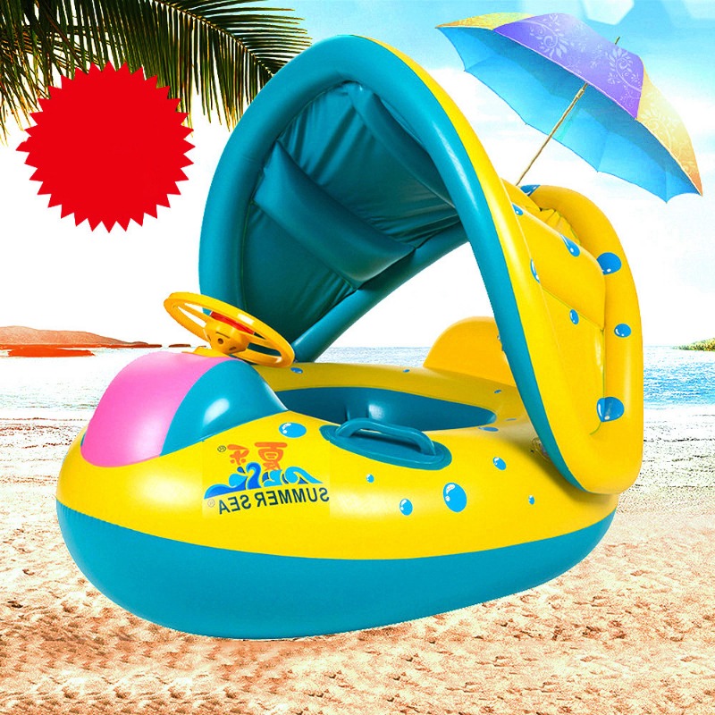 حلقة سباحة قابلة للنفخ للأطفال - مراجعة Baby Swimming Floater وسعره