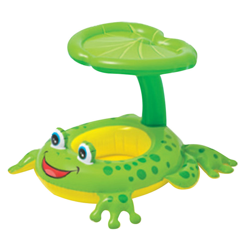 قارب عائم للأطفال مع مظلة شمسي - مراجعة Baby Swimming Floater وسعره