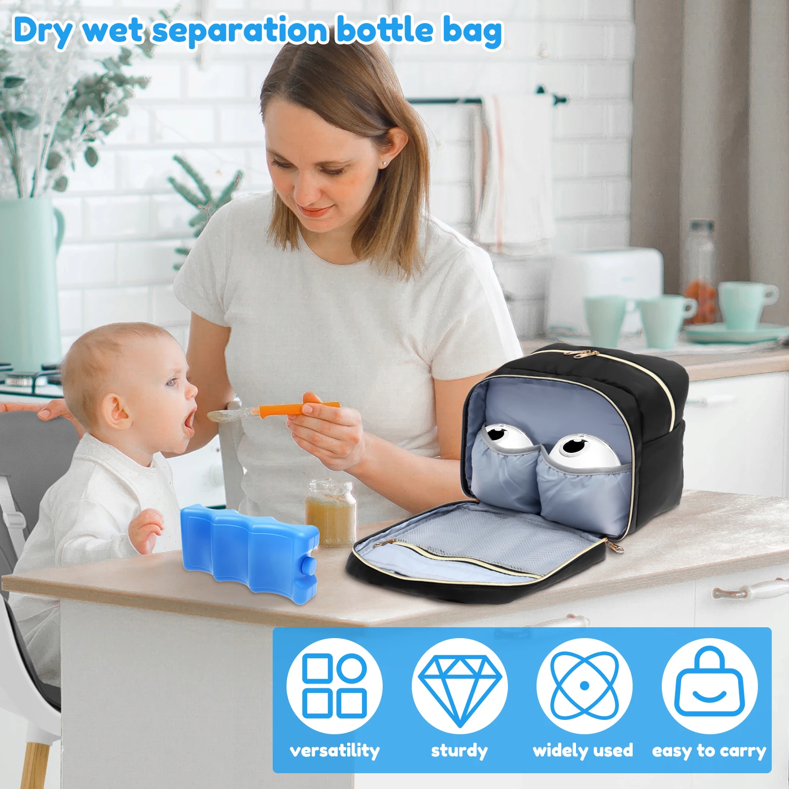 حقيبة تخزين مضخة الثدي مع عبوة - مراجعة Baby Products Pack وسعره