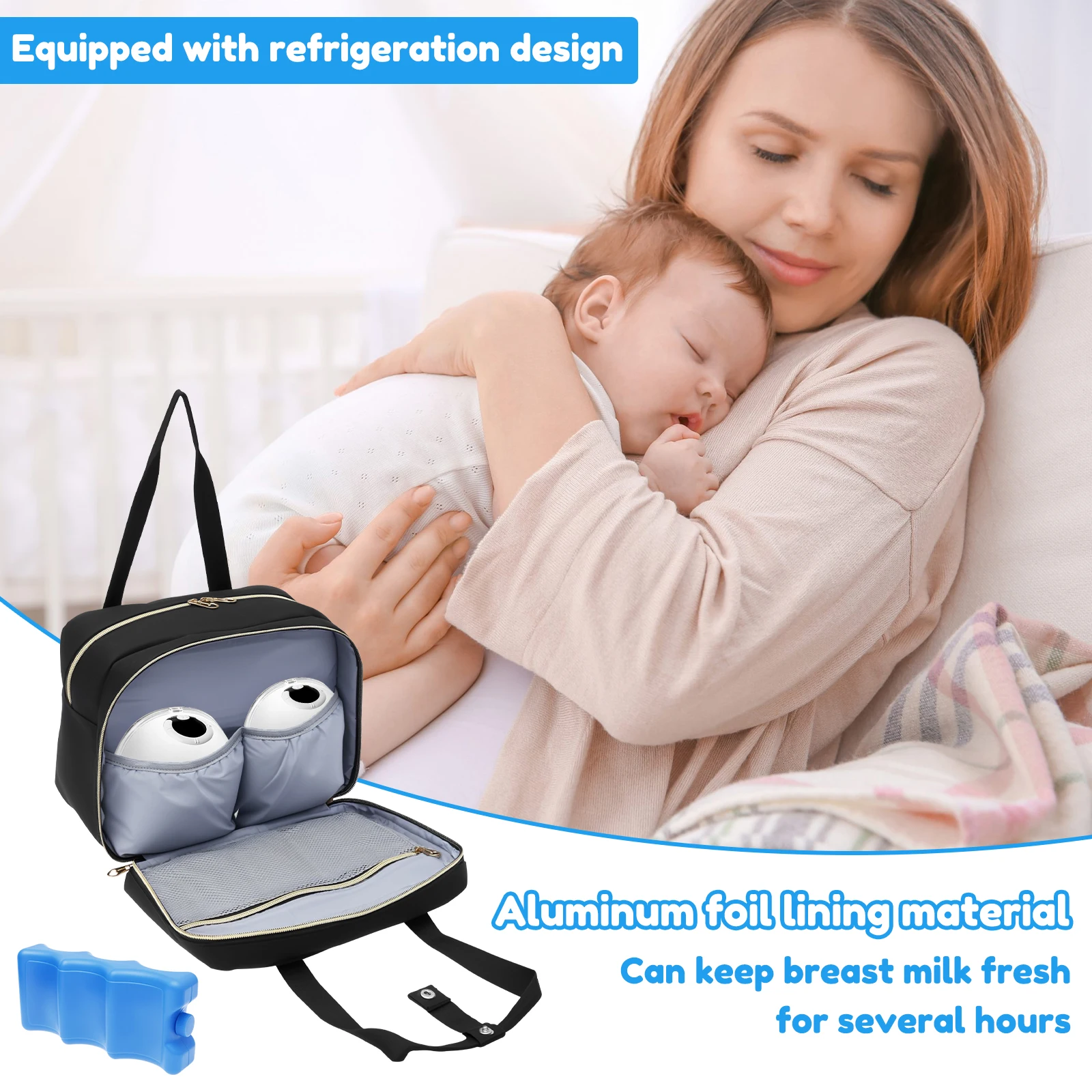 حقيبة تخزين مضخة الثدي مع عبوة - مراجعة Baby Products Pack وسعره